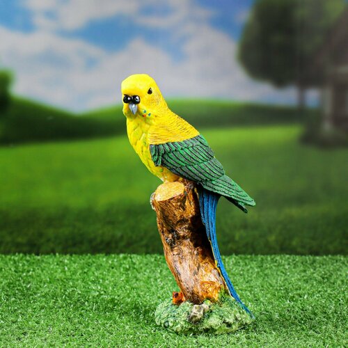 Садовая фигура Попугай на ветке 22х8х9см садовая фигура попугай на ветке 22х8х9см в упаковке 1