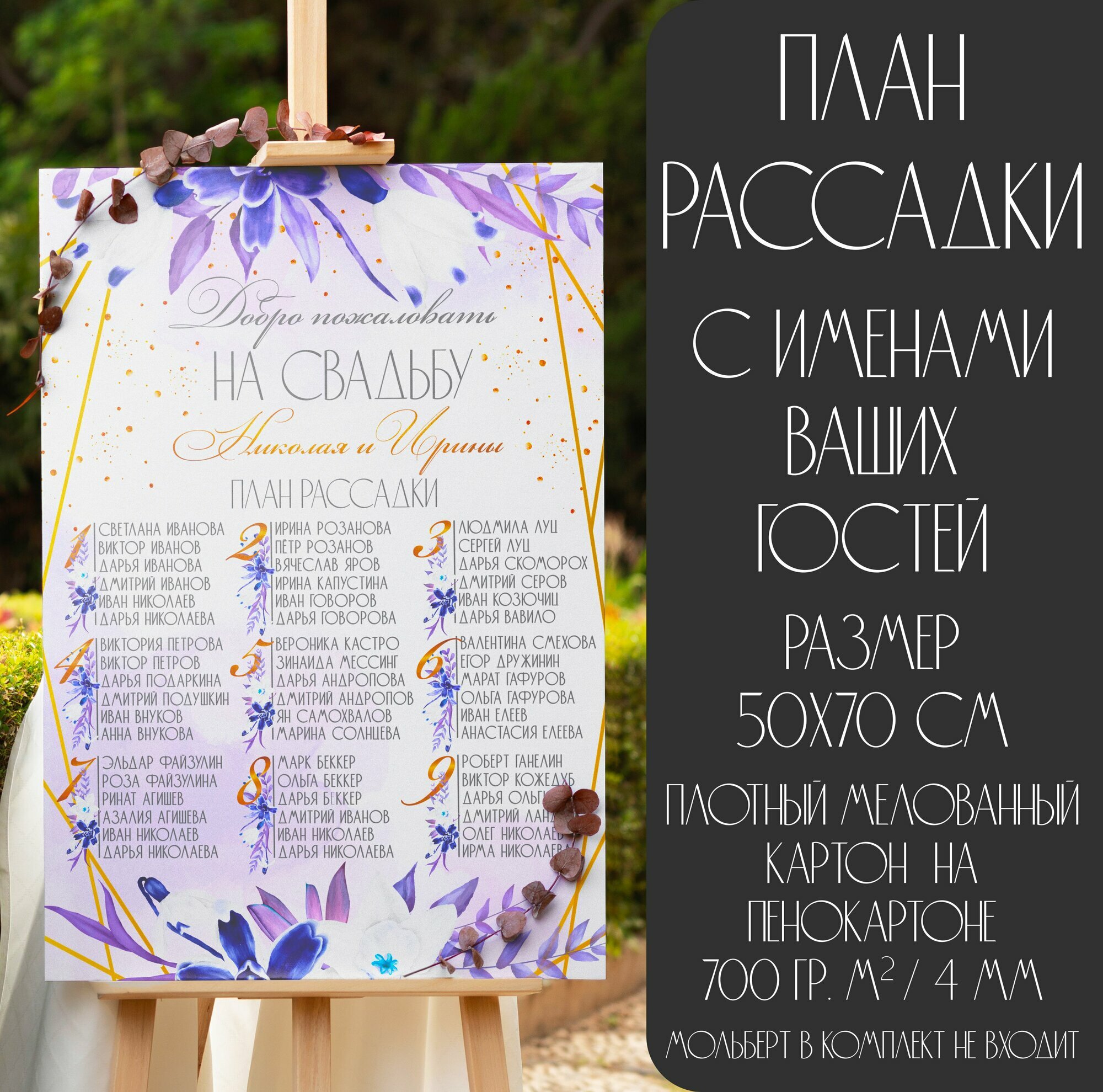 План рассадки...