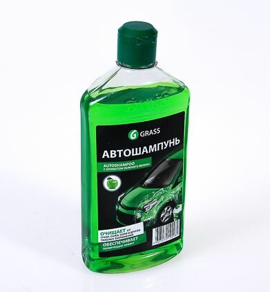 Grass Автошампунь для ручной мойки Auto Shampoo с ароматом яблока 1 л