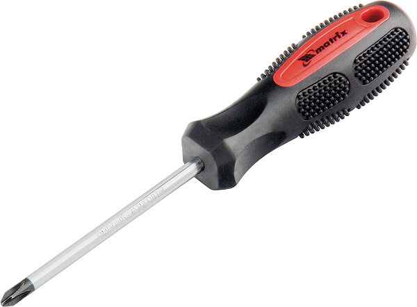 фото Отвертка Matrix "Anti-Slip", 2-компонентная, Ph0 х 100 мм