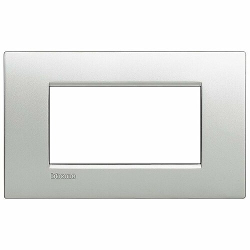 Рамка 4 модуля BTicino LIVING LIGHT алюминий LNC4804TE 7083₽
