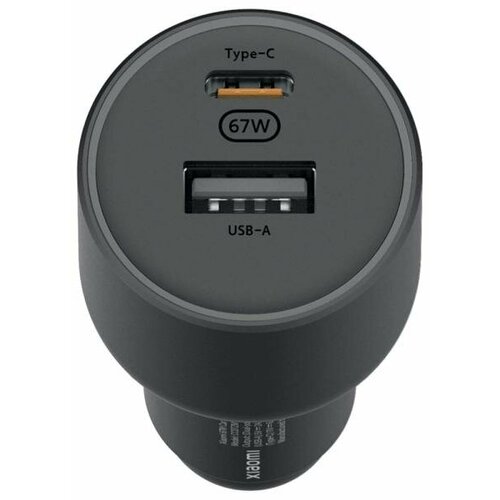 Зарядное устройство Xiaomi BHR6814GL USB USB-C 6.1 А черный зарядное устройство xiaomi 67w car charger usb a type c