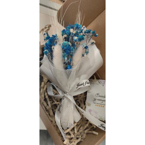 Мини букет из сухоцветов гипсофилы