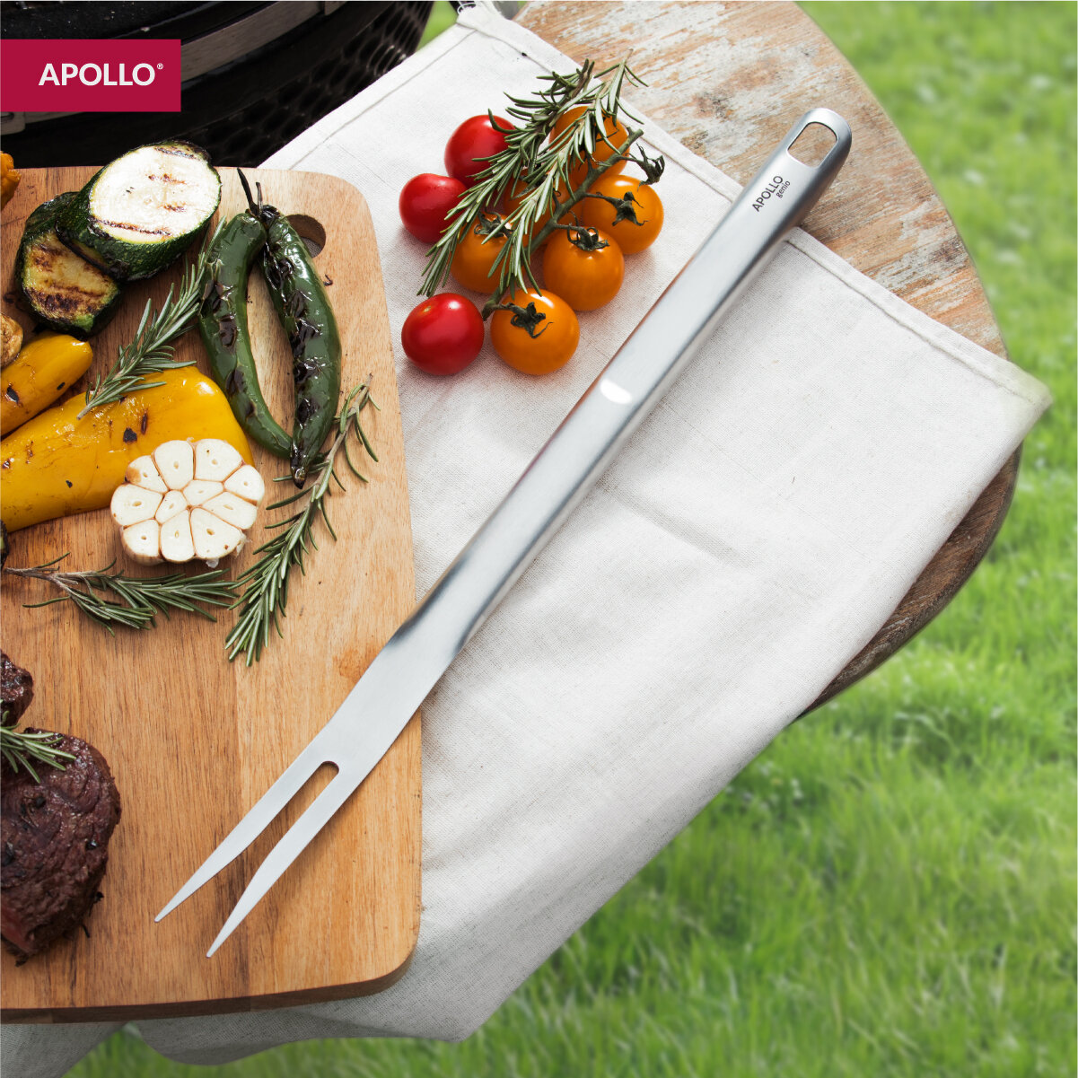 Набор для пикника, барбекю, гриля, шашлыка, мангала Apollo "Grillo" 3 предмета