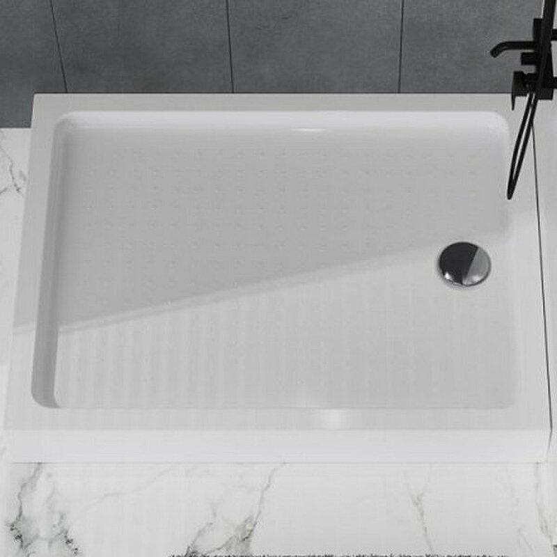 фото Акриловый поддон для душа BelBagno Tray 120x100 TRAY-BB-AH-120/100-15-W Белый