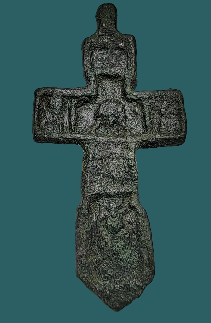 Крест килевидный 16 - 17 век. Спаса Нерукотворный