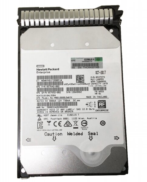 Жесткий диск HP 857642-002 10Tb 7200 SAS 3,5" HDD