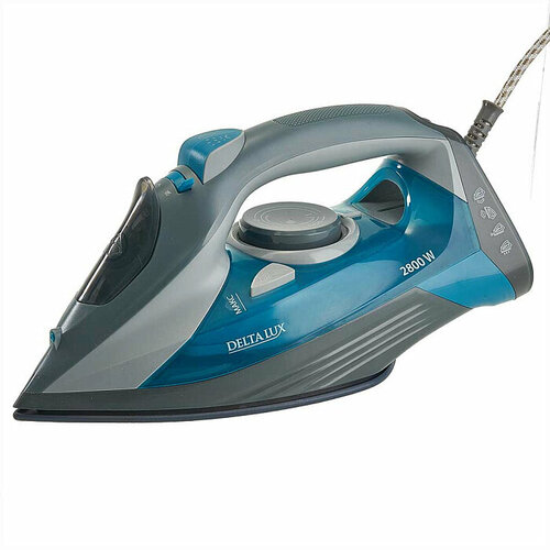 Утюг 2800ВТ керамич Покрытие С отпар самоочист антикапля ЗАЩ от НАК резерв 300МЛ DELTA LUX 390900₽