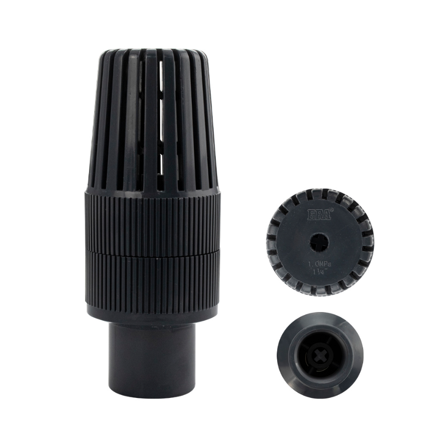 фото Обратный клапан с сеткой 1 1/4" полипропиленовый, из АБС пластика