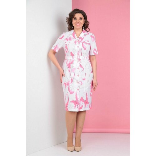 фото Платье размер 48, розовый smolstyle