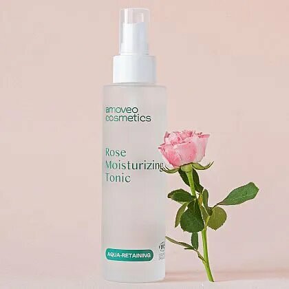 Универсальный увлажняющий тоник-эксфолиант «ROSE MOISTURIZING TONIC» Amoveo