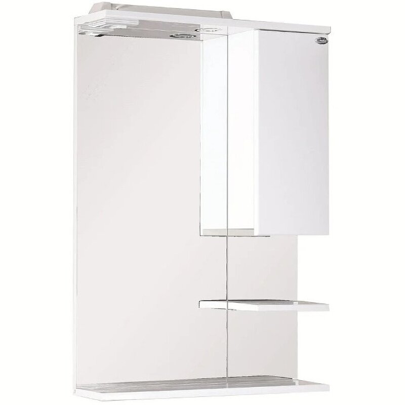 фото Зеркало со шкафом Onika Элита 60.01 R 206020 с подсветкой Белое