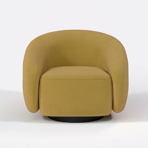 Кресло Kali. Цвет Горчичный/цоколь Black.