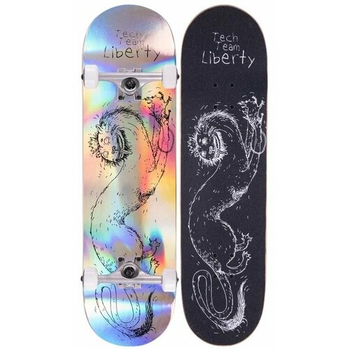 Скейтборд Liberty bz double rocker skateboards 80cm 31 5in abec 7 bearing complete standard skate 95a pu shock absorption maple skateboard hb0501