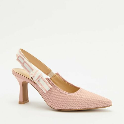 Туфли слингбэки TENDANCE, размер 35, серо-розовый