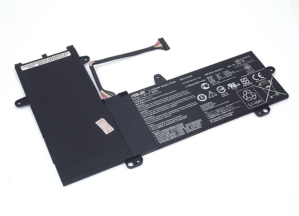 Аккумуляторная батарея для ноутбука Asus TP200SA (B21N1504) 7,6V 38Wh