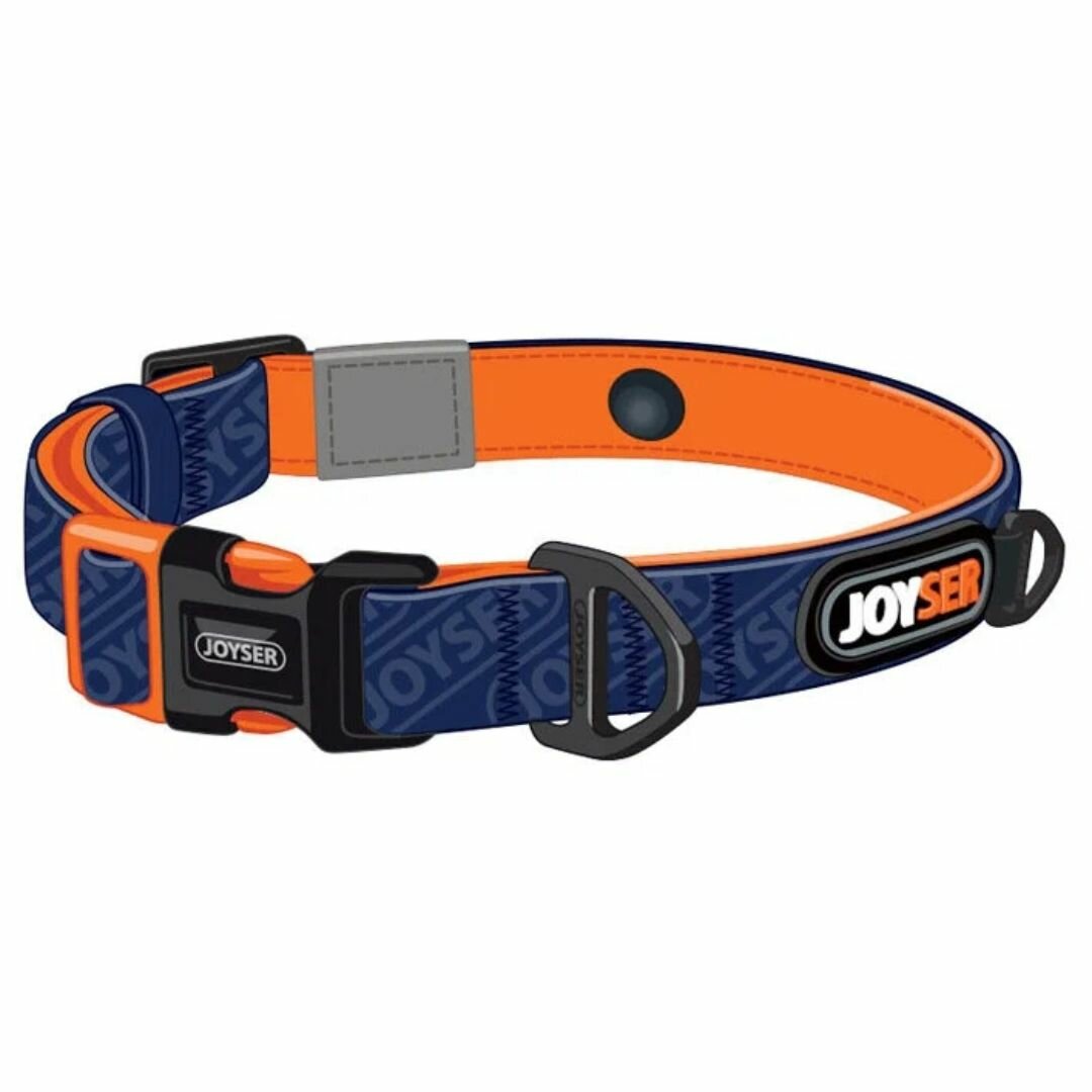 JOYSER Walk Base Collar ошейник для собак р-р М 28-34см синий с оранжевым