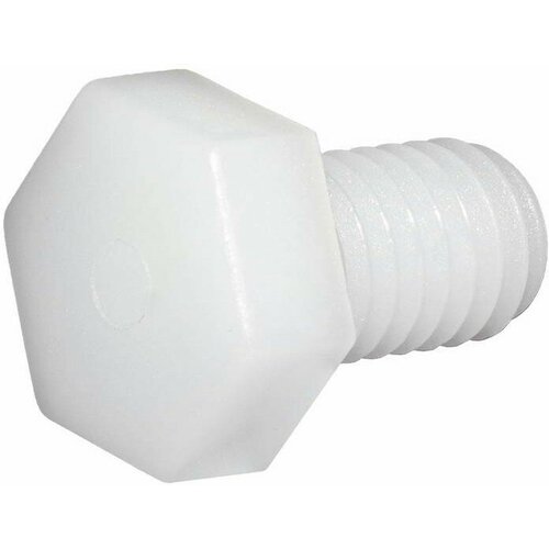 Болт DIN 933 3x20 PA66 Болт пластиковый полиамидный с полной резьбой DIN 933 резьба М3x20 мм PA66 белый 990₽