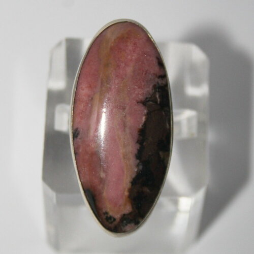 Кольцо True Stones, родонит, размер 19, розовый