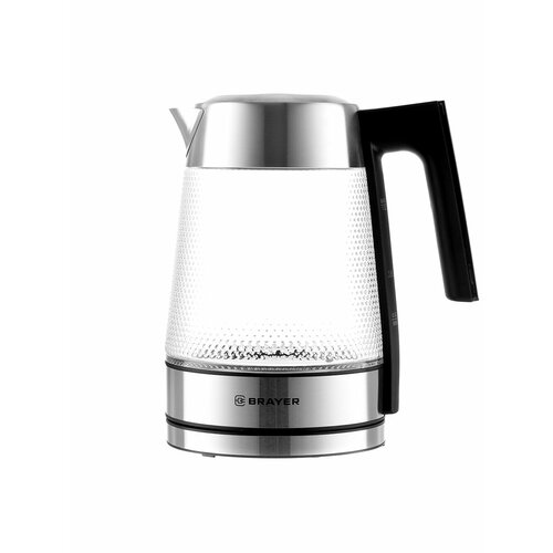 Чайник электрический 18Л 2200ВТ диск стекло ЭЛ УПР поддерж темп нерж СТ BRAYER 580900₽