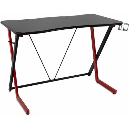Стол игровой Оклик 521G столешница МДФ черный каркас красный 110х60см 9620₽