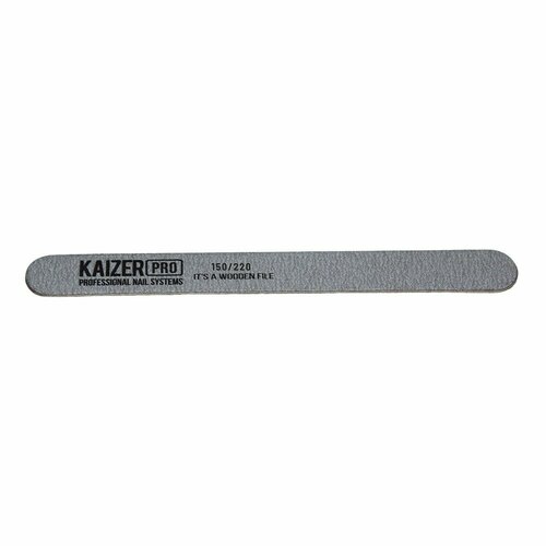 Пилка мягкая Kaizer для маникюра, шлифовочная, прямая, деревянная основа, 18 см