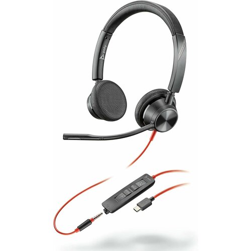 Гарнитура Plantronics Poly BlackWire 3325-M USB-A MS Teams 214016-01 черный