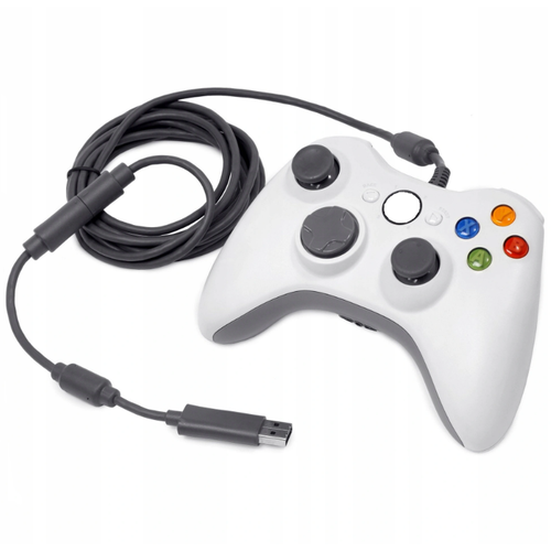 Проводной джойстик геймпад MyPads для игровых приставок Microsoft Xbox 360 Controller for Windows белый (52A-00005)