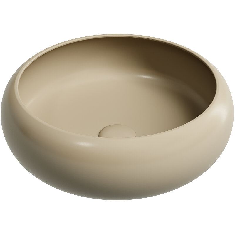 Раковина Ceramicanova Element CN6050MC накладная, Ø36 см, капучино матовая