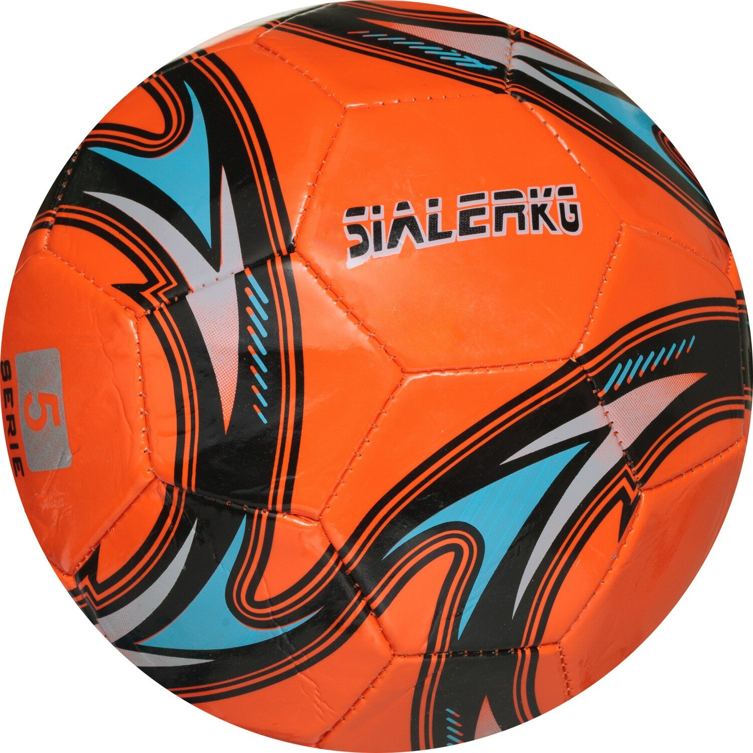 Мяч футбольный Junfa Вихрь оранжевый 23 см WA-34931/оранжевый