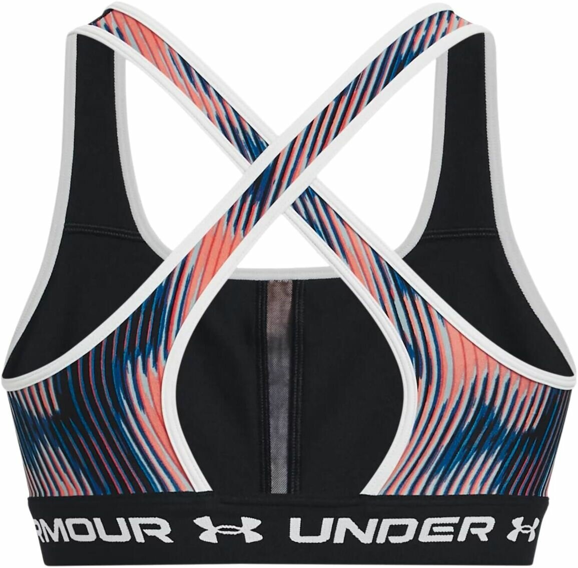 Топ спортивный Under Armour, 1 шт., размер XS, синий/розовый — фото 1