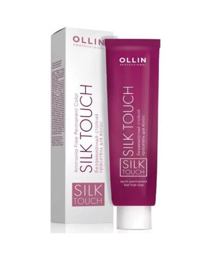 OLLIN PROFESSIONAL Ollin Silk Touch Безаммиачный стойкий краситель для волос 60 мл 5/71 SILK TOUCH светлый шатен коричнево-пепельный 60мл