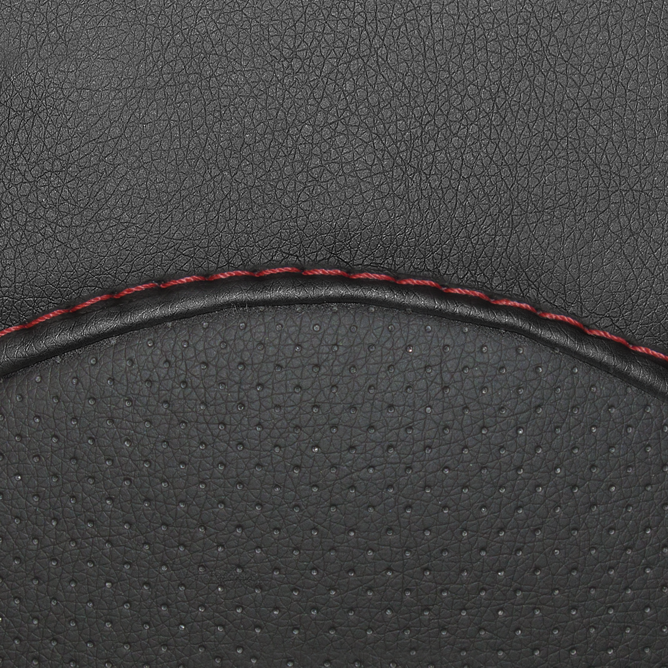 Чехлы в машину PSV для Hyundai Solaris I 2010-2017 г. - седан черный/отстрочка красная, экокожа "Оригинал"