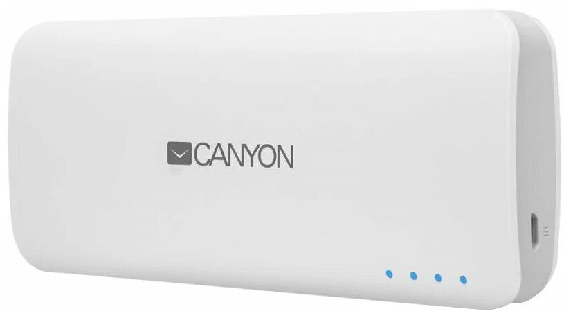 Портативный аккумулятор Canyon CNE-CPB100, белый