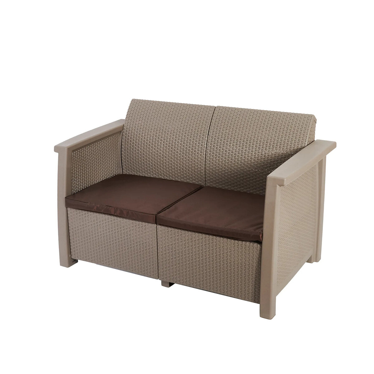 Диван Keter Toledo Love Seat, 130 x 72 x 79 см, капучино