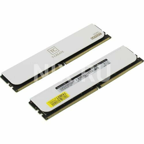 TEAM GROUP DDR5 TEAMGROUP T-Create Expert 32GB (2x16GB) 6400MHz CL32 (32-39-39-84) 1.35V White (CTCWD532G6400HC32ADC0)
