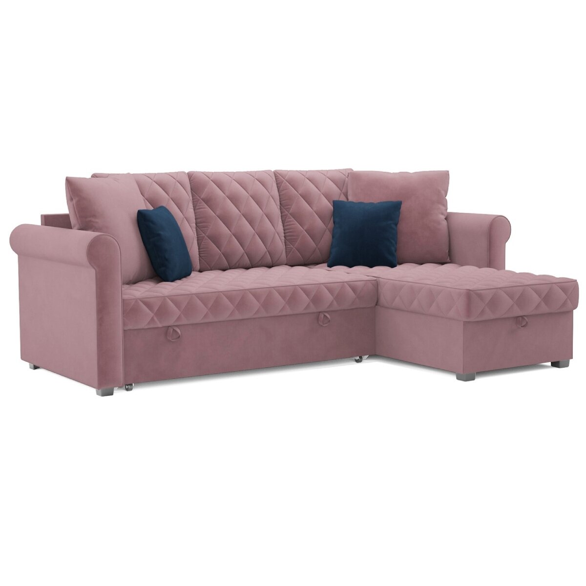 фото Угловой диван Винтаж-2, расцветка Azure, механизм дельфин