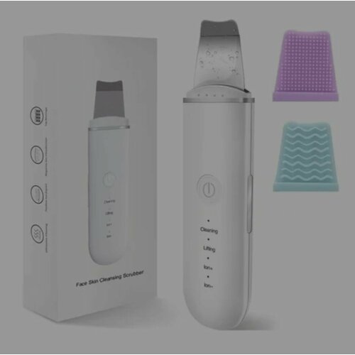 Аппарат для ультразвуковой чистки лица Face Skin Cleaning Scrubber 4 режима Белый 139000₽