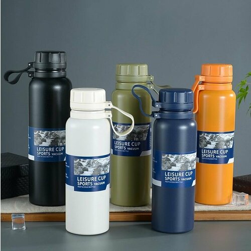 Термос SPORTS, 0,65 л, резиновые крышки, ситечко