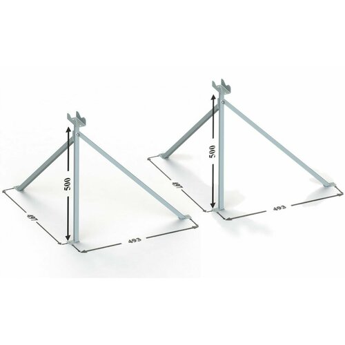 Крепление для антенны Комплект кронштейнов для настенного крепления антенных мачт KSUM-500 3290₽