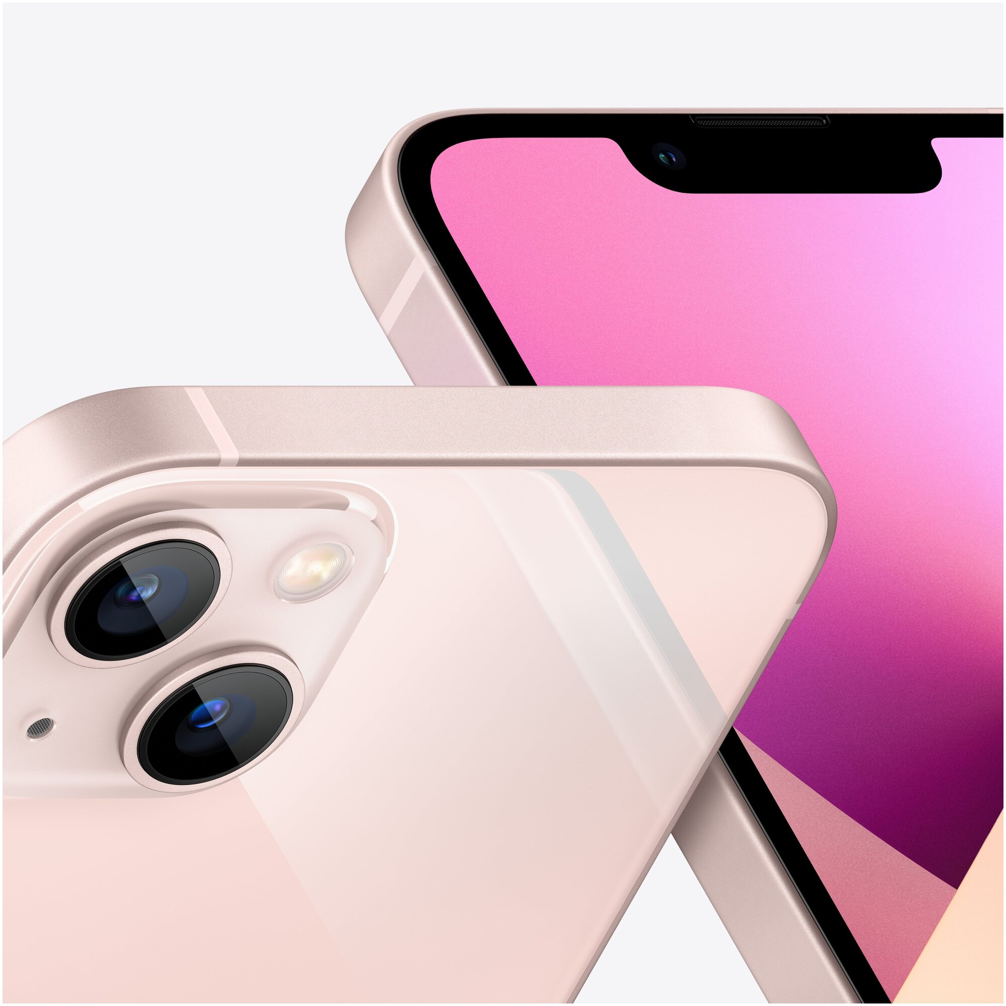 Смартфон Apple iPhone 13 128 ГБ RU, Dual: nano SIM + eSIM, розовый — фото 1