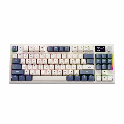 Механическая игровая клавиатура Attack Shark K86 Blue RGB RUS беспроводная 87 кнопок HotSwap Gasket 6500₽