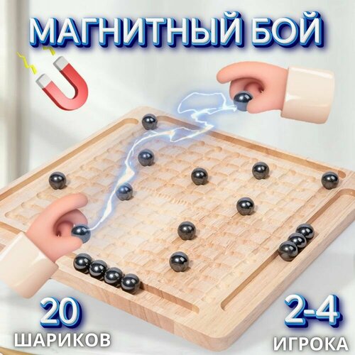 Настольная игра магнитный бой 20 шариков 8537₽
