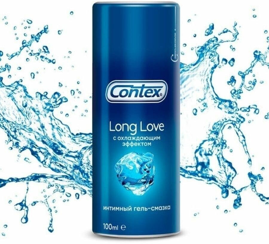 Гель -смазка Contex Long Love с охлаждающим эффектом, 100 мл — фото 1
