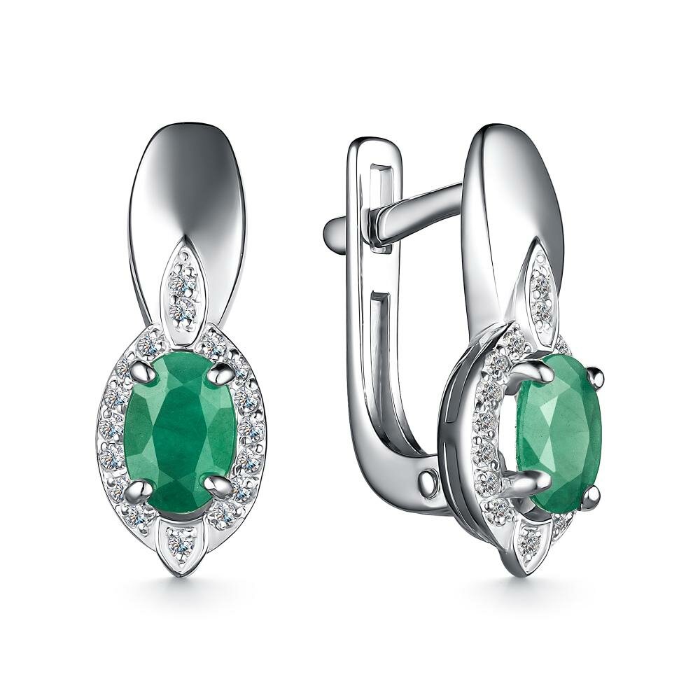 Серьги АЛЬКОР, серебро, 925 проба