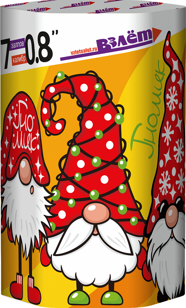 Батарея салютов "Гномик" 7х0,8" (1/32)