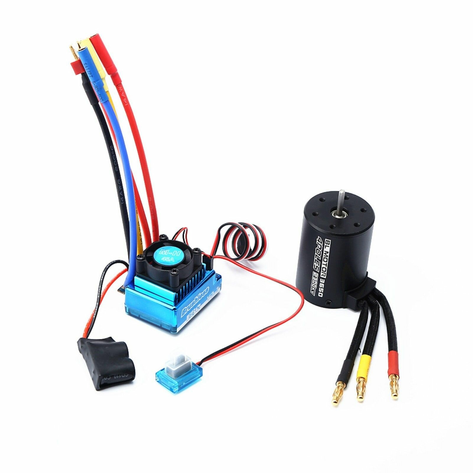 Бесколлекторный двигатель 3650 2300KV с комбинированной заменой ESC 45A для, Techshow