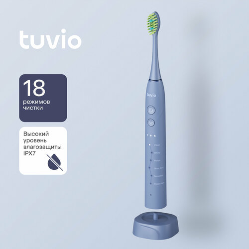 Электрическая зубная щётка 18 режимов Tuvio TBS-1803 тёмно-синий 338000₽