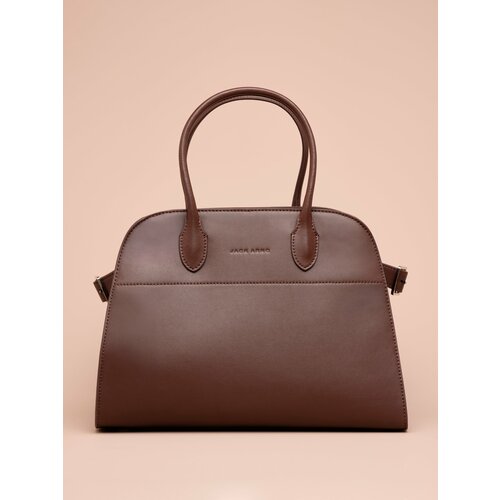 Сумка тоут JACK ARNO фактура матовая коричневая 14340₽