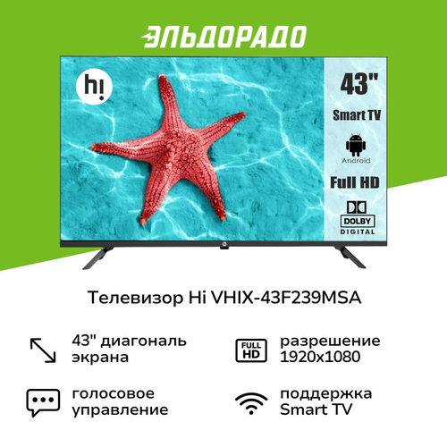 Телевизор Hi VHIX-43F239MSA 18499₽